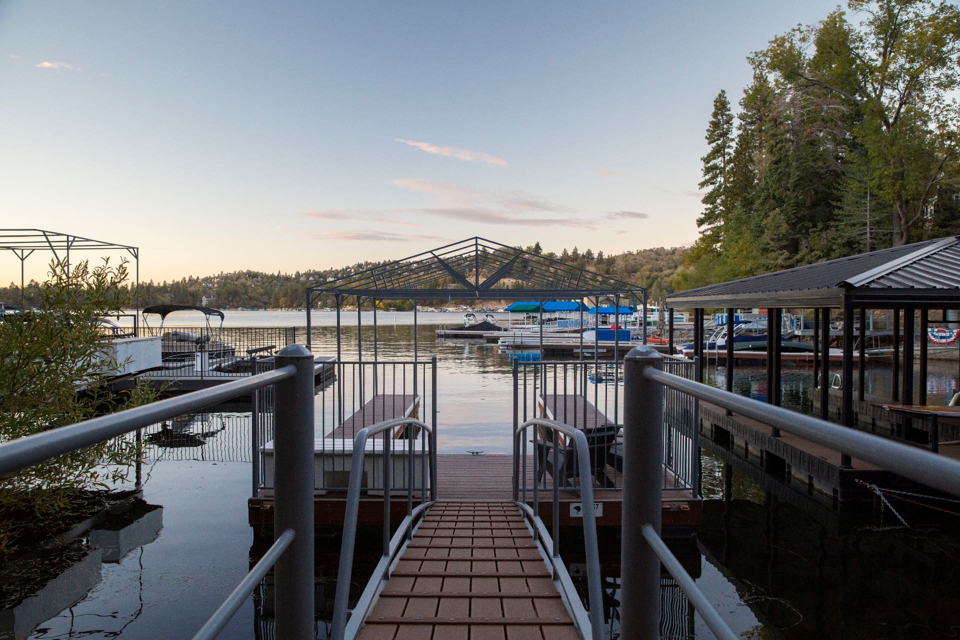 The dock at dusk