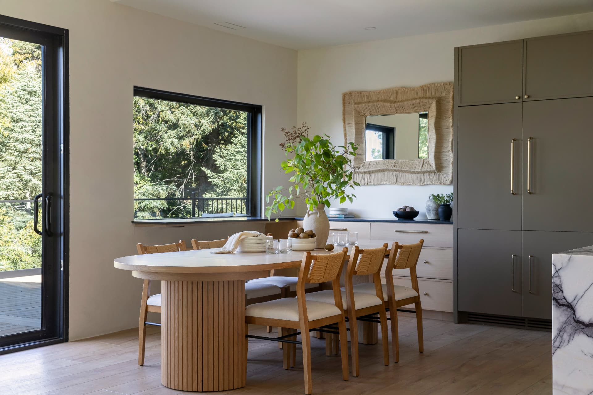 Dining by the window